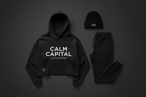 Calm Capital Crop Hoodie — Calm Capital